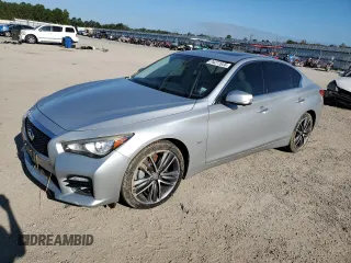 2017 Infiniti Q50 3.0t Signature Edition with VIN JN1EV7AR6HM832060, listed as a Copart auction lot 74277644 with 75,543 mi miles and Salvage Title. Bid and sale history available at carsss.com. Image 1.