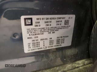 2021 Chevrolet Trax LT с VIN KL7CJLSM1MB375267, выставлен на аукционе Copart как лот 52188875 с пробегом 52 566 миль миль и Списание • Salvage title. История ставок и продаж доступна на DreamBid. Изображение 14.
