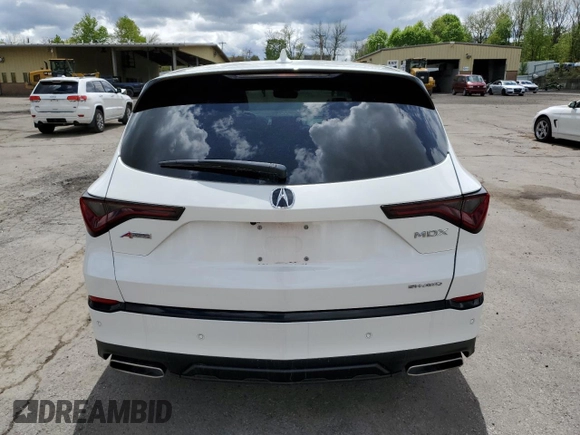 2022 Acura MDX w/A-Spec Package with VIN 5J8YE1H05NL039642, listed as a Copart auction lot 50727033 with 25,359 mi miles. Bid and sale history available at carsss.com. Image 6.