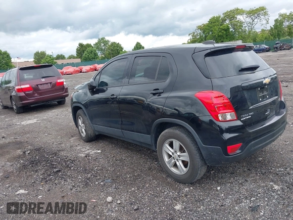 2020 Chevrolet Trax LS with VIN KL7CJNSB0LB055026, listed as a IAAI auction lot 42296812 with 62,958 mi miles and . Bid and sale history available at DreamBid. Image 3.