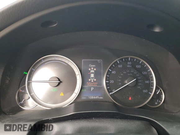 2018 Lexus ES 300h with VIN JTHBW1GGXJ2170399, listed as a Copart auction lot 41581915 with 108,449 mi miles and Salvage title. Bid and sale history available at DreamBid. Image 9.