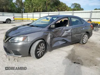 2019 Nissan Sentra S with VIN 3N1AB7AP5KY393363, listed as a Copart auction lot 47023095 with 135,244 mi miles and Non Repairable. Bid and sale history available at DreamBid. Image 1.