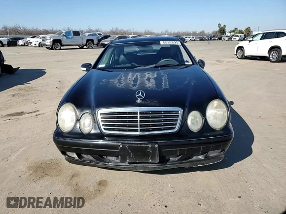 2002 Mercedes-Benz CLK 320/430 with VIN WDBLJ65G22T121261, listed as a Copart auction lot 88505625 with 208,243 mi miles and Salvage Title. Bid and sale history available at DreamBid. Image 11.