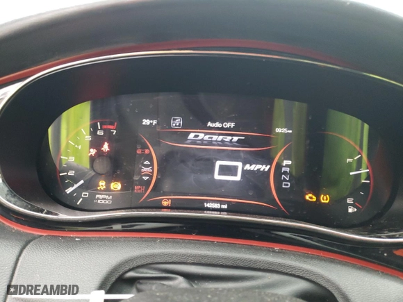 2013 Dodge Dart GT with VIN 1C3CDFCB2DD325091, listed as a Copart auction lot 45110635 with 142,583 mi miles and Salvage Title. Bid and sale history available at carsss.com. Image 9.