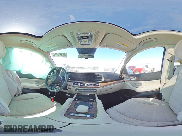 2024 Mercedes-Benz GLS 450 with VIN 4JGFF5KE0RB120067, listed as a Copart auction lot 68669414 with 7,581 mi miles and Salvage Title. Bid and sale history available at DreamBid. Image 14.