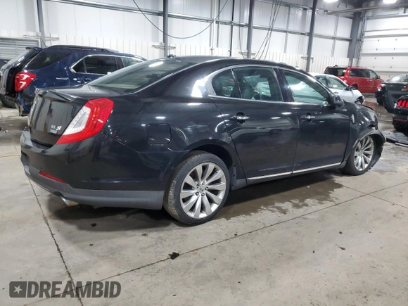 2013 Lincoln MKS with VIN 1LNHL9EK8DG611332, listed as a Copart auction lot 58043345 with 118,910 mi miles and Non repairable. Bid and sale history available at DreamBid. Image 3.