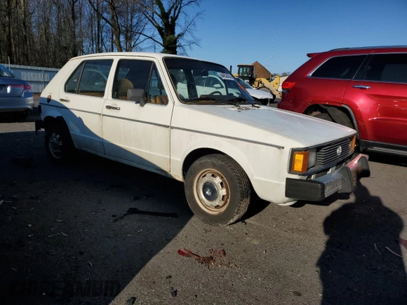 1982 Volkswagen Rabbit z VIN 1VWFB0172CV102467, wystawiony jako Copart lot #84652424 z przebiegiem 86 100 mil mil oraz Szkoda całkowita • Salvage title. Historia ofert i sprzedaży dostępna na DreamBid. Obrazek 4.
