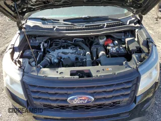 2016 Ford Utility Police Interceptor with VIN 1FM5K8AT6GGB65555, listed as a Copart auction lot 76526434 with 70,976 mi miles and Clean Title. Bid and sale history available at carsss.com. Image 12.