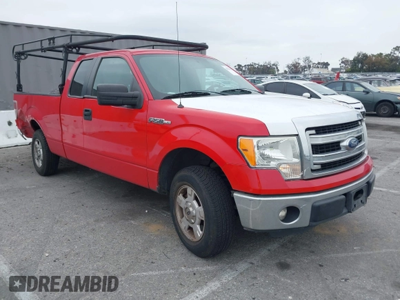 2014 Ford F-150 XL with VIN 1FTEX1CM0EKF80495, listed as a IAAI auction lot 42014592 with 141,213 mi miles. Bid and sale history available at carsss.com. Image 1.