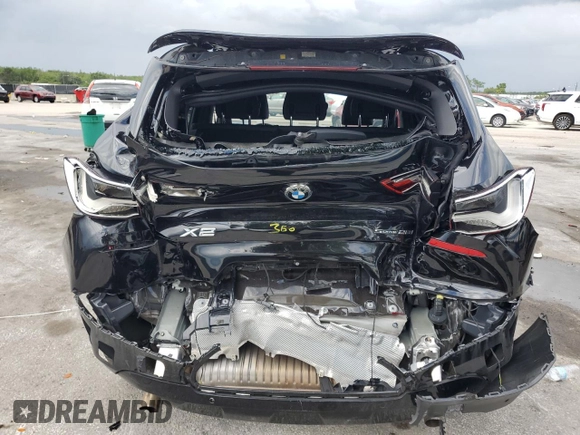 2020 BMW X2 sDrive28i with VIN WBXYH9C05L5R39182, listed as a Copart auction lot 56929605 with 87,253 mi miles and Non repairable. Bid and sale history available at DreamBid. Image 6.