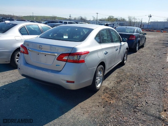 2014 Nissan Sentra SV with VIN 3N1AB7AP9EY243647, listed as a IAAI auction lot 42076843 with 158,891 mi miles. Bid and sale history available at carsss.com. Image 4.