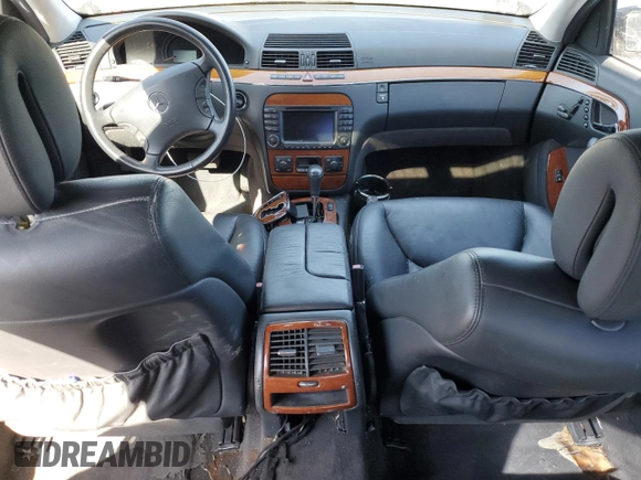2003 Mercedes-Benz S 430 with VIN WDBNG70J43A347458, listed as a Copart auction lot 56427355 with Not provided miles and Clean title. Bid and sale history available at DreamBid. Image 8.