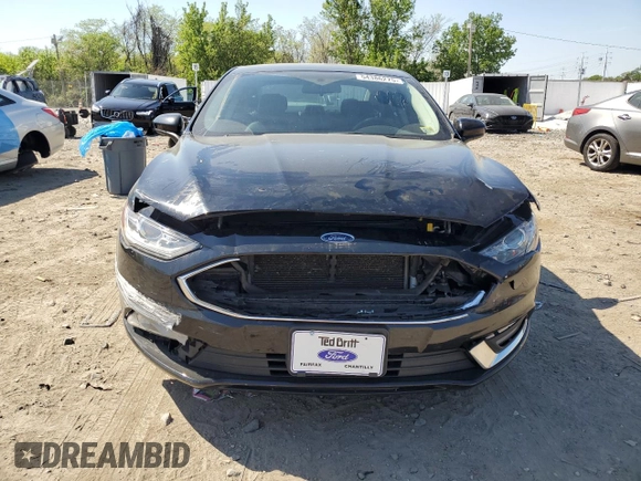 2018 Ford Fusion SE with VIN 3FA6P0H70JR107418, listed as a Copart auction lot 54386275 with 117,173 mi miles and Salvage Title. Bid and sale history available at carsss.com. Image 5.
