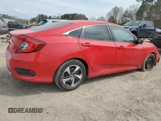2020 Honda Civic Sedan LX with VIN 2HGFC2F64LH562834, listed as a Copart auction lot 49115365 with 71,231 mi miles and Salvage Title. Bid and sale history available at carsss.com. Image 3.