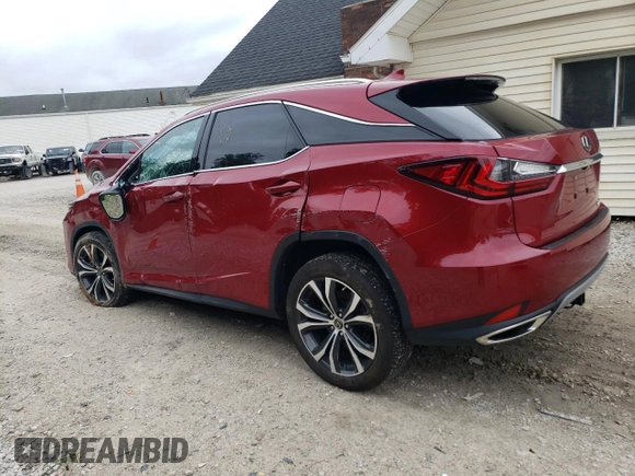 2022 Lexus RX with VIN 2T2HZMDA3NC331425, listed as a Copart auction lot 66683604 with 26,743 mi miles and Salvage Title. Bid and sale history available at carsss.com. Image 2.