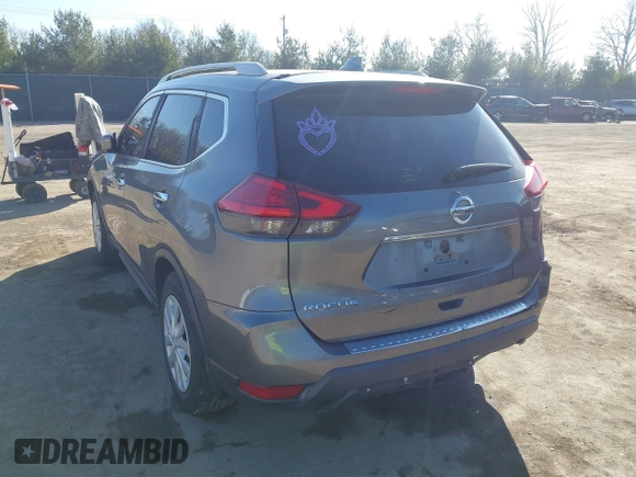 2017 Nissan Rogue S with VIN 5N1AT2MT6HC794035, listed as a IAAI auction lot 41774196 with 118,147 mi miles. Bid and sale history available at carsss.com. Image 3.