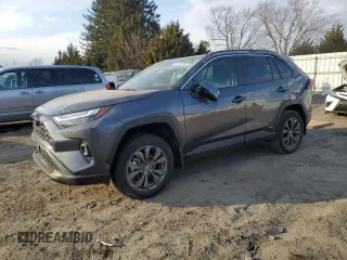 2024 Toyota RAV4 Hybrid XLE Premium with VIN 4T3B6RFV9RU155329, listed as a Copart auction lot 46131295 with 47,961 mi miles and Salvage Title. Bid and sale history available at DreamBid. Image 1.