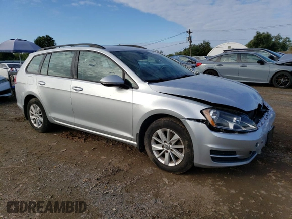 2017 Volkswagen Golf SportWagen S with VIN 3VWA17AU7HM501453, listed as a Copart auction lot 69817003 with 46,865 mi miles. Bid and sale history available at carsss.com. Image 4.