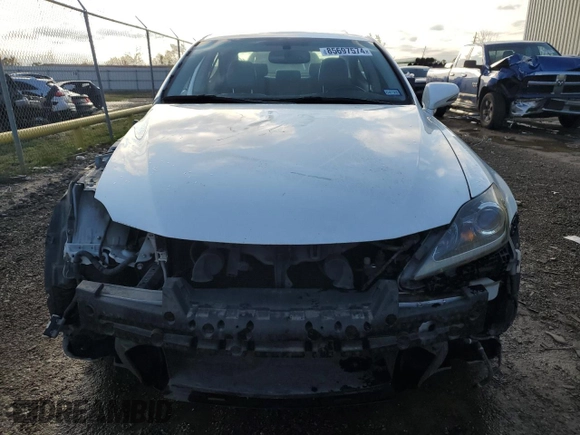 2011 Lexus IS 350 with VIN JTHBE5C24B5028165, listed as a Copart auction lot 85697574 with 76,306 mi miles and Salvage Title. Bid and sale history available at carsss.com. Image 5.