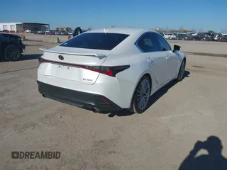 2022 Lexus IS with VIN JTHDA1D29N5118623, listed as a IAAI auction lot 41673973 with 50,292 mi miles. Bid and sale history available at carsss.com. Image 4.