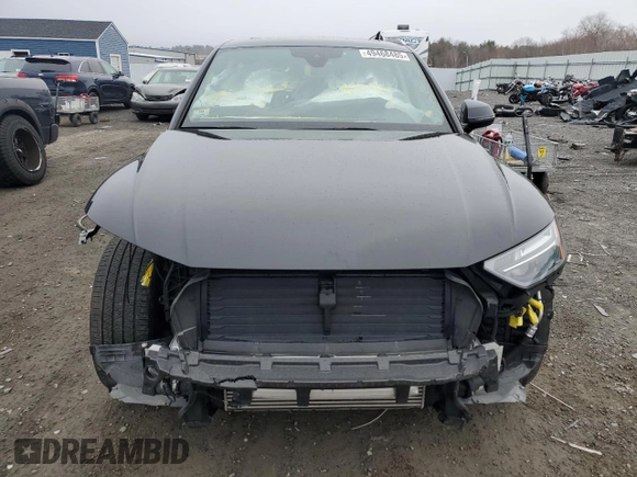 2021 Audi Q5 Premium Plus with VIN WA1BAAFY9M2035407, listed as a Copart auction lot 49468485 with 36,830 mi miles and Salvage Title. Bid and sale history available at carsss.com. Image 5.