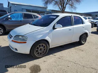 2006 Chevrolet Aveo LS with VIN KL1TD56616B542030, listed as a Copart auction lot 82115273 with 156,396 mi miles and Salvage title. Bid and sale history available at DreamBid. Image 1.