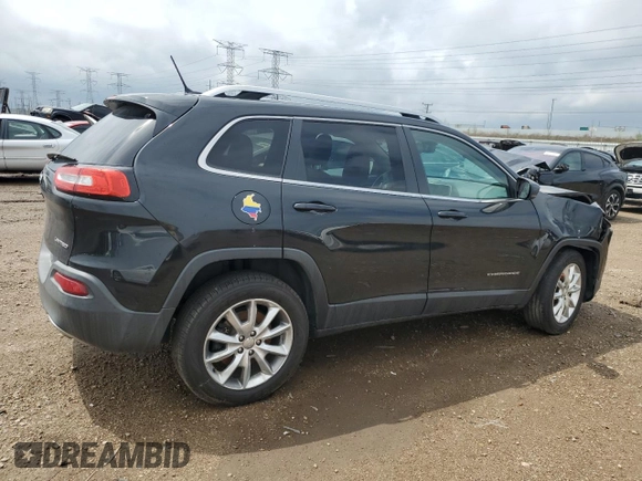 2014 Jeep Cherokee Limited with VIN 1C4PJMDS4EW151281, listed as a Copart auction lot 55448565 with 159,841 mi miles and Salvage title. Bid and sale history available at DreamBid. Image 3.
