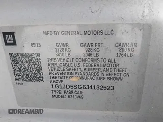 2018 Chevrolet Sonic LT z VIN 1G1JD5SG6J4132523, wystawiony jako IAAI lot #41918454 z przebiegiem 59 332 mil mil oraz . Historia ofert i sprzedaży dostępna na DreamBid. Obrazek 9.