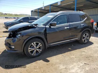 2017 Nissan Rogue SL with VIN 5N1AT2MVXHC873063, listed as a Copart auction lot 55151685 with 71,627 mi miles and Non repairable. Bid and sale history available at DreamBid. Image 1.