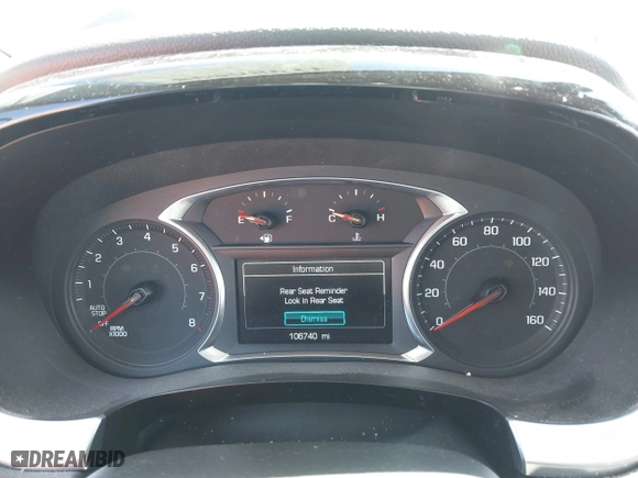 2018 Chevrolet Traverse LT Cloth with VIN 1GNERGKW5JJ236555, listed as a IAAI auction lot 41986598 with 106,740 mi miles. Bid and sale history available at carsss.com. Image 7.