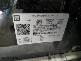 2021 Chevrolet Tahoe RST with VIN 1GNSKRKT2MR382362, listed as a Copart auction lot 88343115 with 88,198 mi miles and Salvage Title. Bid and sale history available at carsss.com. Image 12.