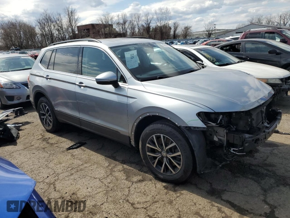 2019 Volkswagen Tiguan SE with VIN 3VV2B7AX9KM121005, listed as a Copart auction lot 50185215 with 60,192 mi miles and Salvage Title. Bid and sale history available at DreamBid. Image 4.