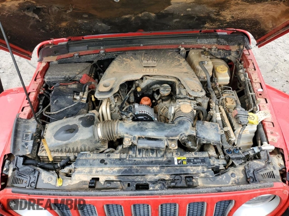 2018 Jeep Wrangler Unlimited Sahara with VIN 1C4HJXEG9JW146717, listed as a Copart auction lot 55062845 with 148,844 mi miles and Salvage title. Bid and sale history available at DreamBid. Image 12.