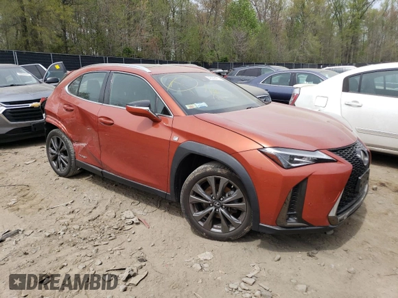 2019 Lexus UX with VIN JTHU9JBH3K2006879, listed as a Copart auction lot 48368473 with 29,924 mi miles. Bid and sale history available at carsss.com. Image 4.