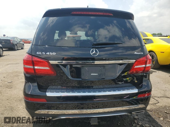 2019 Mercedes-Benz GLS 450 with VIN 4JGDF6EE2KB225563, listed as a Copart auction lot 62349115 with 44,049 mi miles and Salvage title. Bid and sale history available at DreamBid. Image 6.