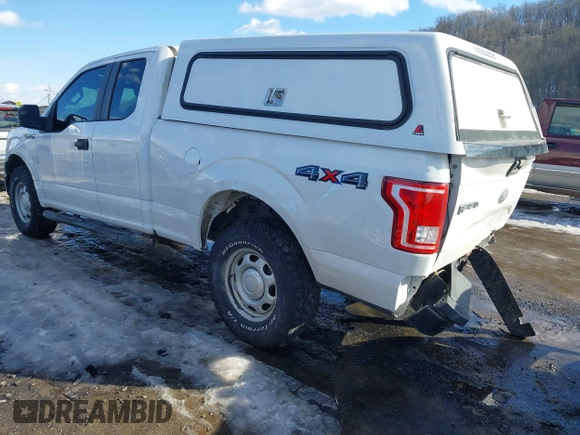 2017 Ford F-150 XL with VIN 1FTFX1EF3HFB90524, listed as a IAAI auction lot 41451534 with 156,782 mi miles. Bid and sale history available at carsss.com. Image 3.
