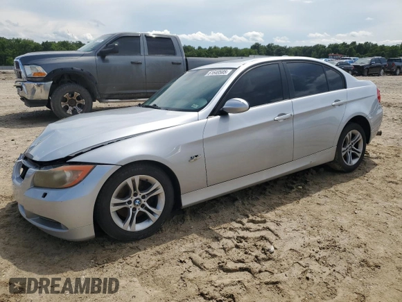 2008 BMW 3 Series 328xi with VIN WBAVC73508KX92158, listed as a Copart auction lot 61640585 with 168,101 mi miles and Salvage title. Bid and sale history available at DreamBid. Image 1.