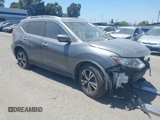 2019 Nissan Rogue SV with VIN JN8AT2MT6KW262766, listed as a IAAI auction lot 42421551 with 80,816 mi miles and . Bid and sale history available at DreamBid. Image 1.