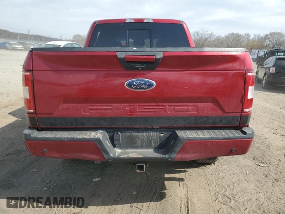 2018 Ford F-150 XL with VIN 1FTEW1E55JFA24677, listed as a Copart auction lot 49508155 with 119,616 mi miles and Salvage Title. Bid and sale history available at carsss.com. Image 6.