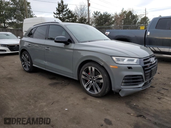2019 Audi SQ5 Premium Plus with VIN WA1B4AFY5K2047400, listed as a Copart auction lot 46266904 with 24,304 mi miles and . Bid and sale history available at DreamBid. Image 4.