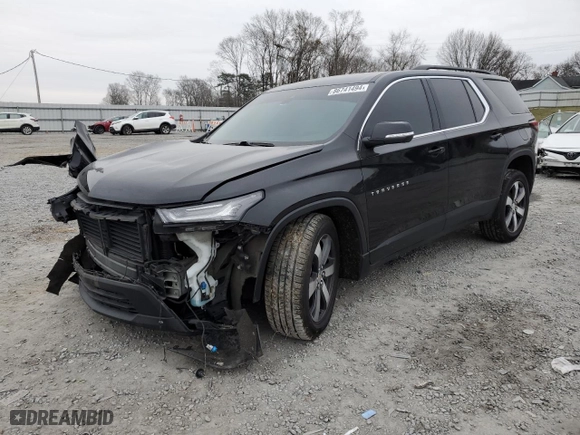 2022 Chevrolet Traverse LT Leather with VIN 1GNEVHKW5NJ108324, listed as a Copart auction lot 86741494 with 137,882 mi miles and Salvage Title. Bid and sale history available at carsss.com. Image 1.