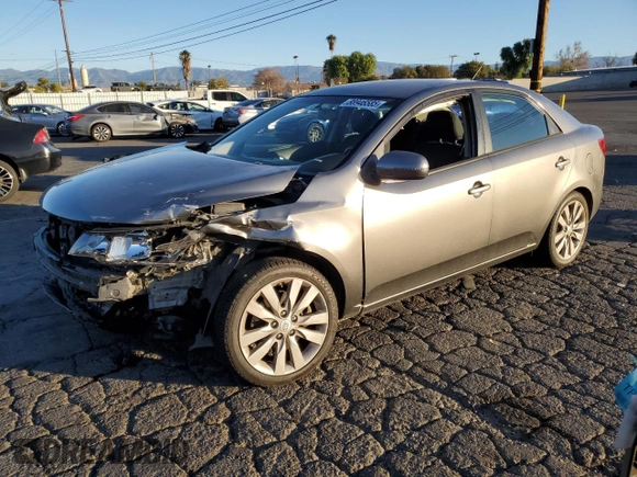 2012 Kia Forte SX with VIN KNAFW4A38C5527362, listed as a Copart auction lot 88946585 with 129,317 mi miles and Salvage Title. Bid and sale history available at carsss.com. Image 1.
