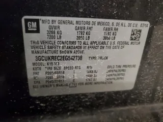 2014 Chevrolet Silverado 1500 LT with VIN 3GCUKREC2EG542738, listed as a Copart auction lot 48954945 with 134,197 mi miles and Salvage Title. Bid and sale history available at DreamBid. Image 12.