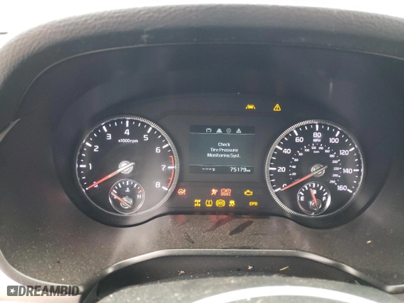 2021 Kia Telluride S with VIN 5XYP6DHCXMG102375, listed as a Copart auction lot 85347044 with 75,179 mi miles and Salvage Title. Bid and sale history available at carsss.com. Image 9.