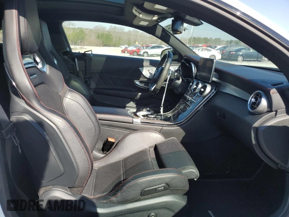 2018 Mercedes-Benz C 43 AMG with VIN WDDWJ6EBXJF678506, listed as a Copart auction lot 48525655 with 53,690 mi miles and Salvage Title. Bid and sale history available at DreamBid. Image 10.
