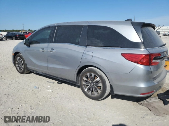 2024 Honda Odyssey EX-L с VIN 5FNRL6H68RB016827, выставлен на аукционе Copart как лот 48412675 с пробегом 24 369 миль миль и Списание • Salvage title. История ставок и продаж доступна на DreamBid. Изображение 2.