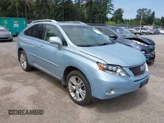 2010 Lexus RX 450h with VIN JTJBC1BA6A2022728, listed as a IAAI auction lot 42517247 with 110,233 mi miles and . Bid and sale history available at DreamBid. Image 1.