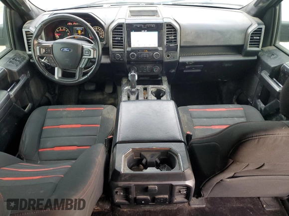 2017 Ford F-150 XL with VIN 1FTEW1EP4HFB03334, listed as a Copart auction lot 80623344 with 123,193 mi miles and Salvage Title. Bid and sale history available at carsss.com. Image 8.