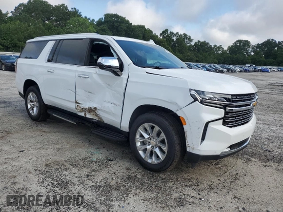 2023 Chevrolet Suburban Premier z VIN 1GNSCFKD0PR504435, wystawiony jako Copart lot #60309665 z przebiegiem 50 744 mil mil oraz Czysty tytuł • Clean title. Historia ofert i sprzedaży dostępna na DreamBid. Obrazek 4.