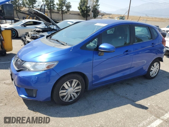 2015 Honda Fit LX with VIN 3HGGK5H53FM718378, listed as a Copart auction lot 52035245 with 104,786 mi miles and Salvage Title. Bid and sale history available at carsss.com. Image 1.